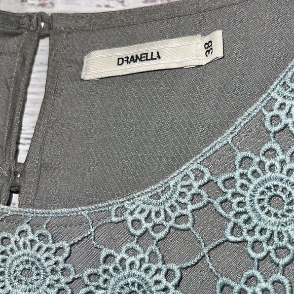 Darnella Dress Womens Size Small chiffon mini embroidered tiered Ruffle Boho - Picture 4 of 8